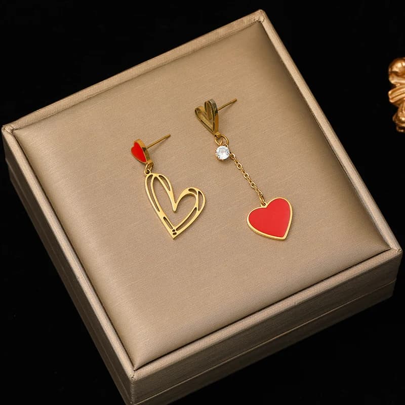 Gold Flower Tassel Drop Earrings
