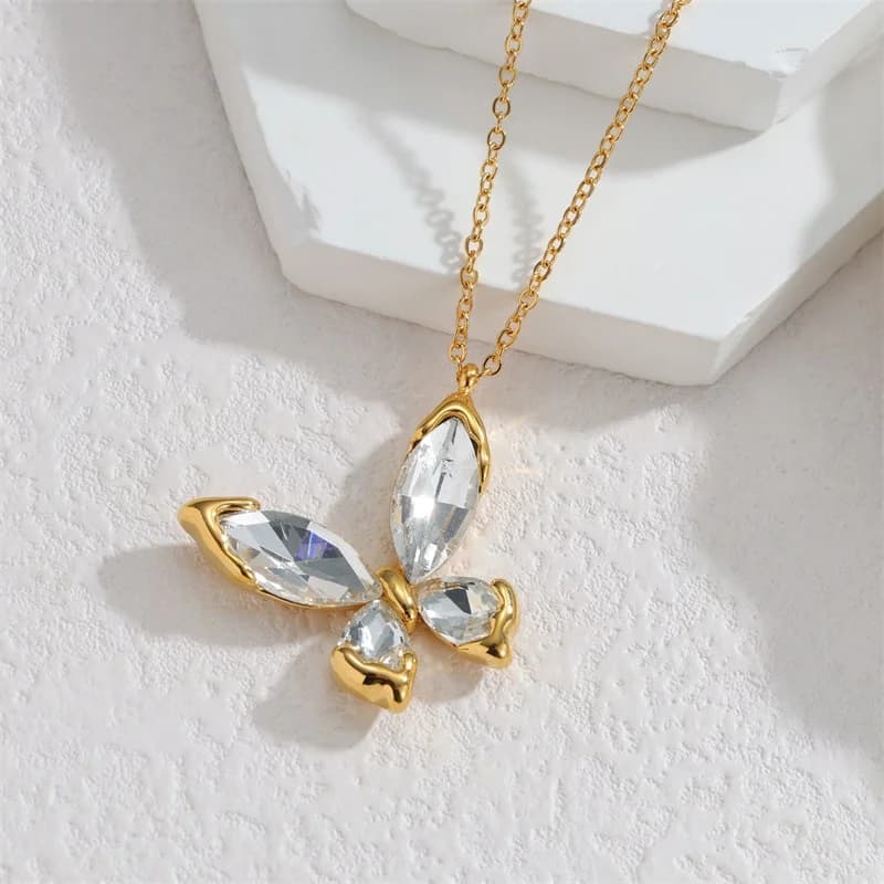 Flower Cherry Pearl Pendant Necklace