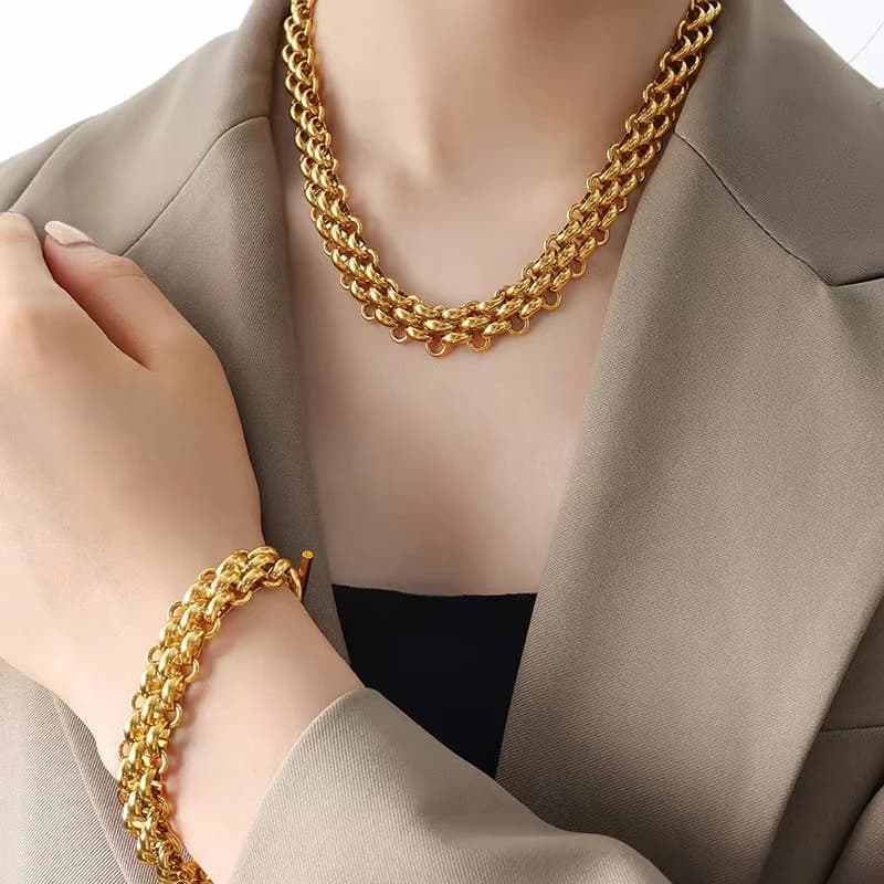 Gold Cuban Link Bracelet