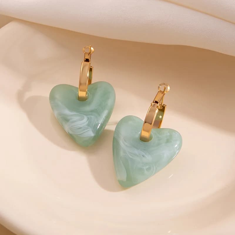 Vintage dzintara piliena stud auskari